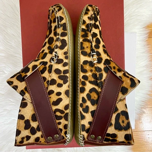 Quoddy Leopard Print Women's Shoes with Brown Accents - Picture 12 of 15